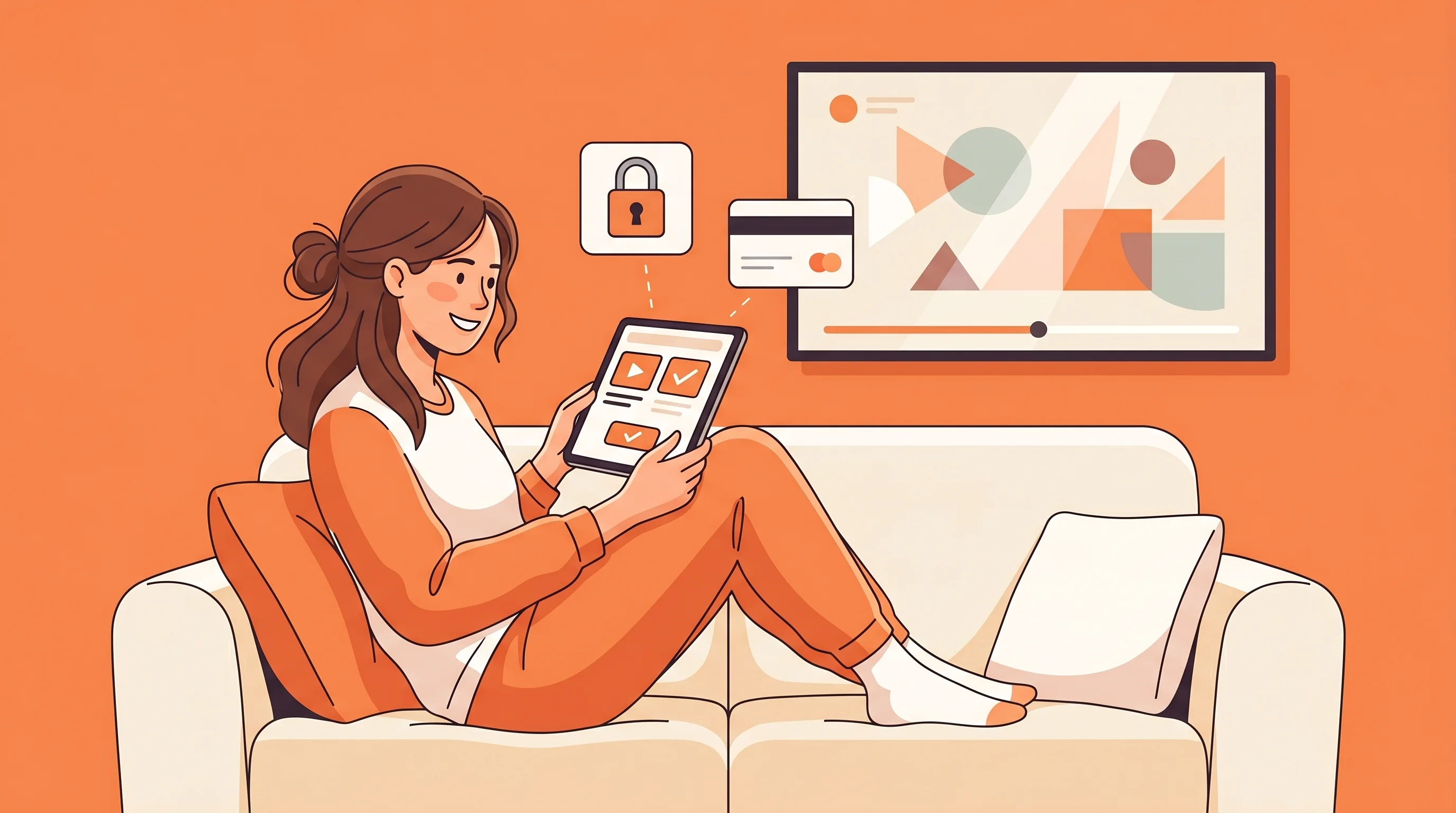 Betrouwbare IPTV aanbieder kiezen vanaf de bank met een veilige betaling